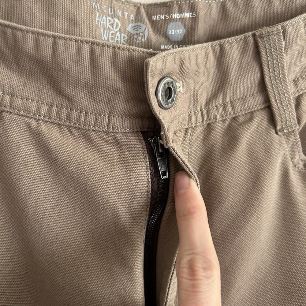 Men’s Mountain Hardwear Cotton Canvas Utility Pants Tan Beige Size 32x30 Work - Picture 4 of 10